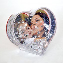 Cœur photo cristal